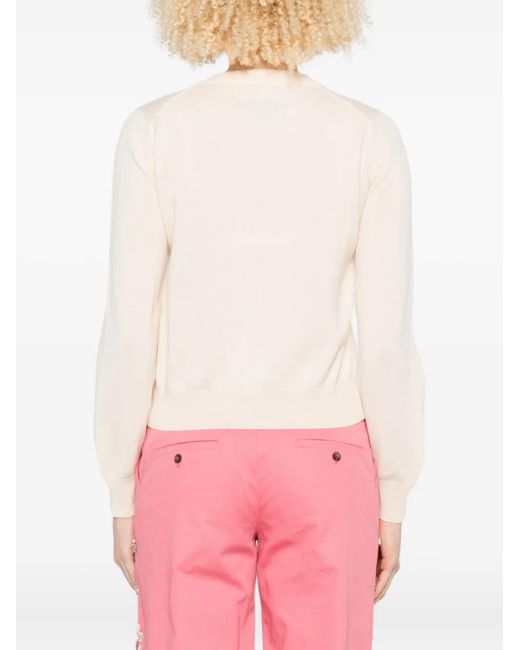 Maison Kitsuné エンブロイダリーカーディガン Natural