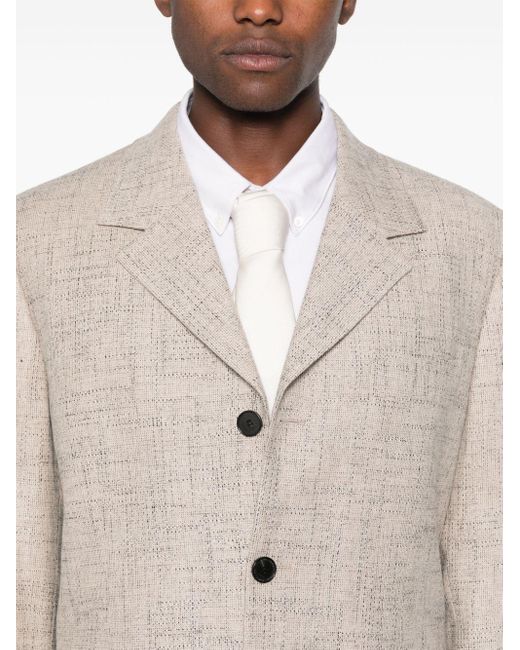 Sandro Natural Patterned-Jacquard Blazer for men