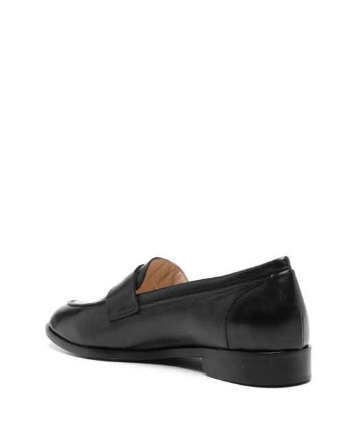 P.A.R.O.S.H. Black Leather Loafers
