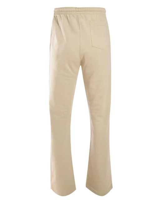 flâneur Natural Essential Logo-Print Track Pants for men