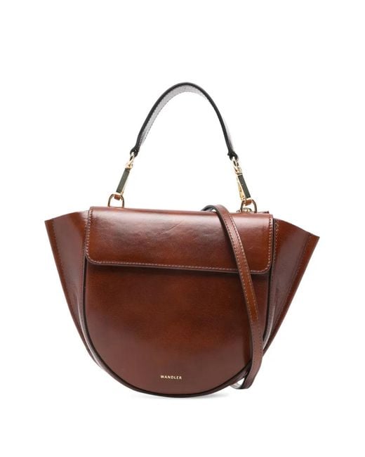 Wandler Brown Hortensia Leather Mini Bag