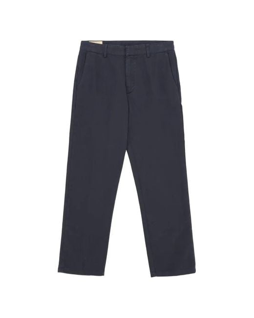 Fortela Blue Maine Cotton Trousers for men