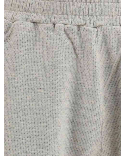 Represent Gray Script Mesh Shorts for men