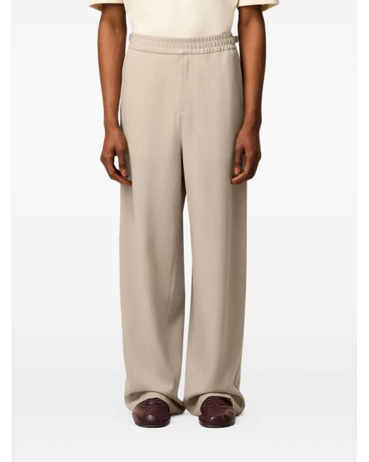 AMI Elastische Broek in het Natural voor heren