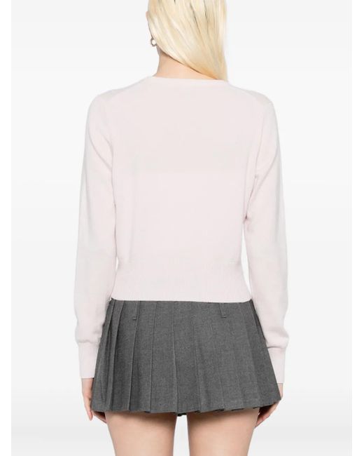 N.Peal Cashmere Pink Ivy Cardigan