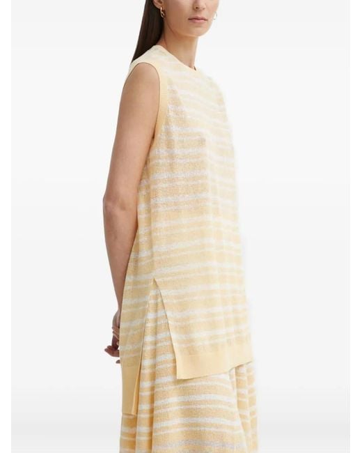 Aeron Natural Striped Sleeveless Knit Top