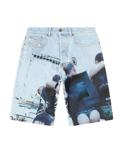 DIESEL X Tom Of Finland Foundation ショートパンツ Blue