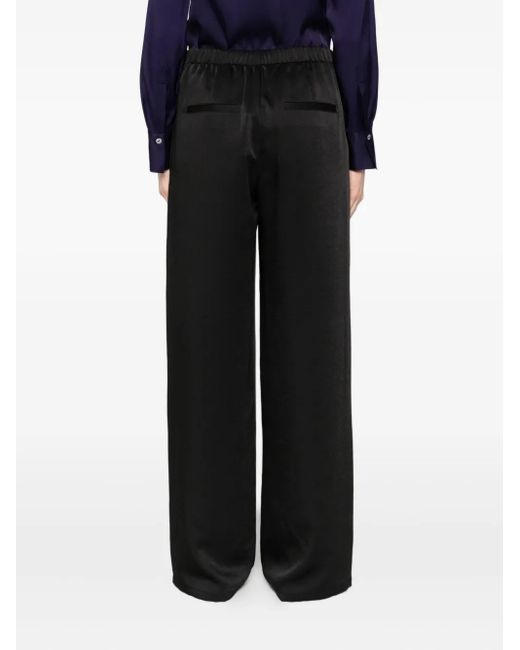 Vince Black Side-Stripe Trousers