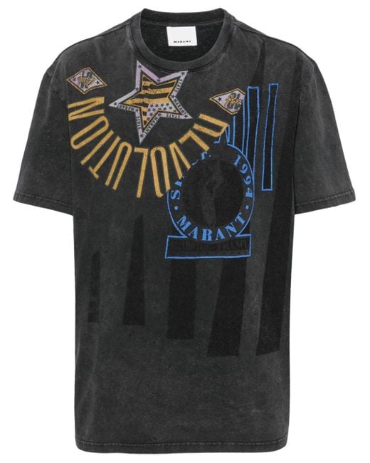 Camiseta Hugo con estampado gráfico Isabel Marant de hombre de color Black
