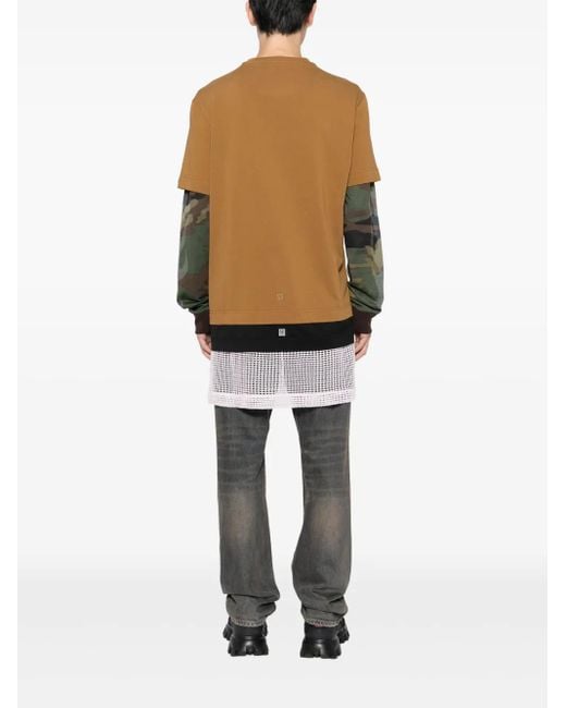 メンズ Givenchy レイヤード Tシャツ Brown