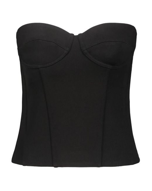 Wardrobe NYC Black Zip-Fastening Corset