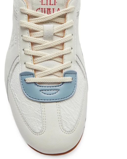 LILI CURIA White Zola Panelled Sneakers