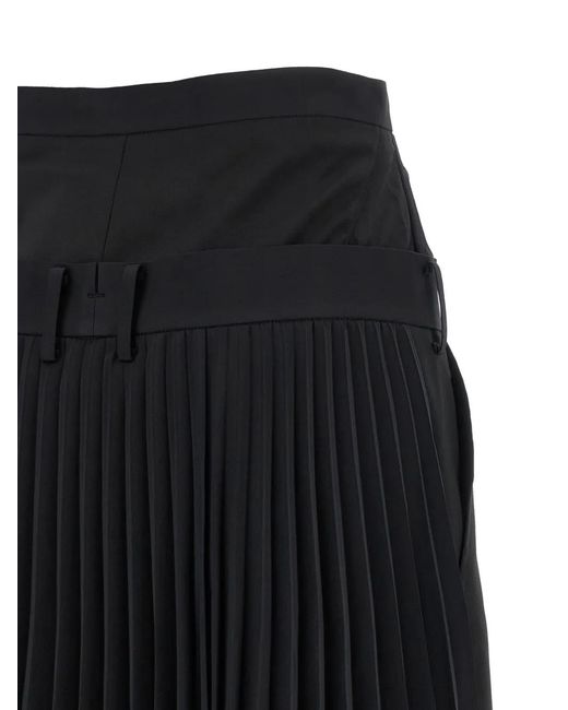 Junya Watanabe Black Pleated Trousers