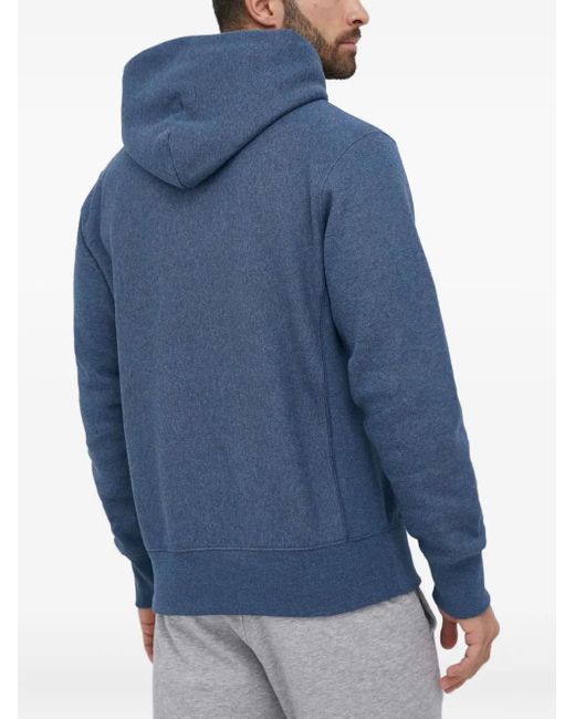 Champion Blue Drawstring Hoodie for men