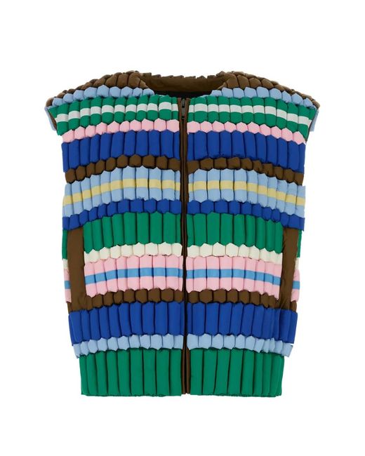 RAXXY Green Striped Gilet