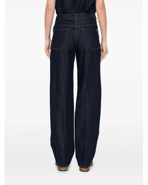 7 For All Mankind Blue Stovepipe Jeans