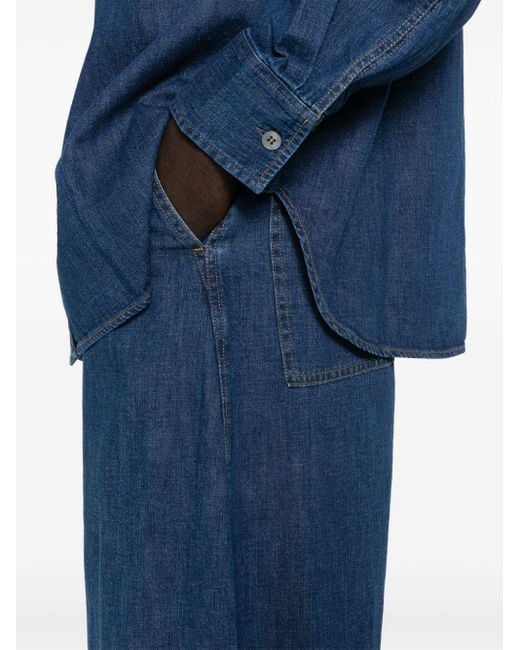 Jeans a gamba ampia di Studio Nicholson in Blue da Uomo