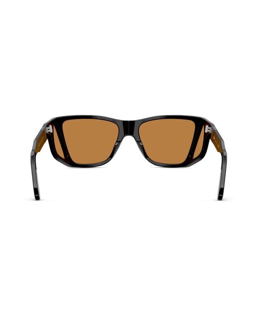 Persol Brown Geometric-Frame Sunglasses for men