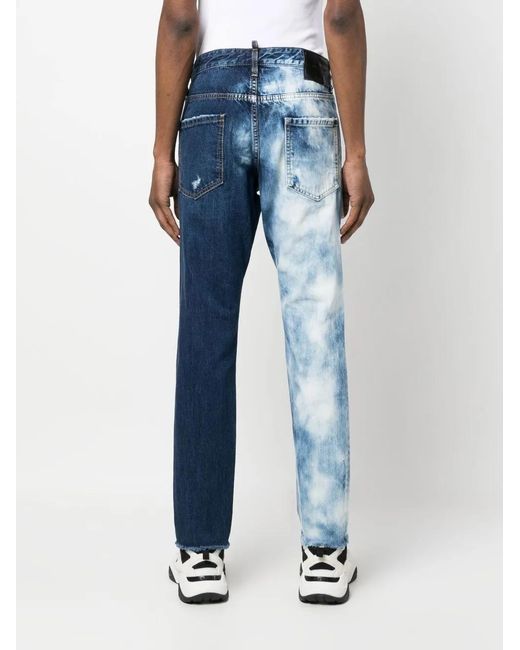 DSquared² Straight Jeans in het Blue voor heren