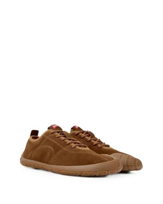 Camper Brown Peu Path Suede Sneakers