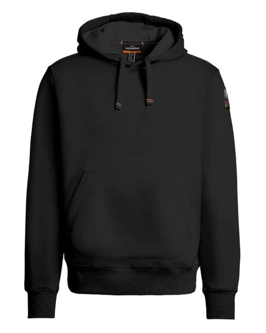 メンズ Parajumpers Everest ロゴパッチ パーカー Black