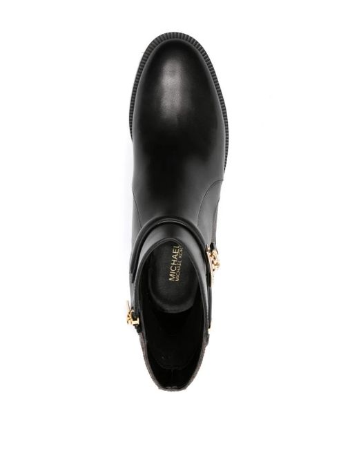 MICHAEL Michael Kors Black Hamilton Flat Bootie