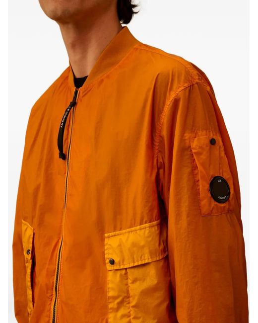 C P Company Orange Lens-Detail Bomber Jacket for men