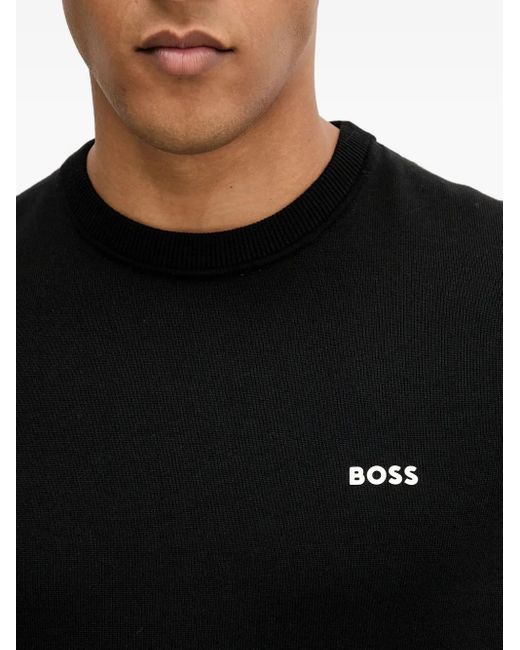 Boss Pullover mit rundem Ausschnitt in Black für Herren