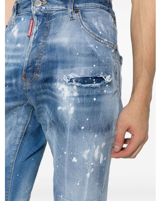 Jeans skinny Cool Guy effetto vissuto di DSquared² in Blue da Uomo