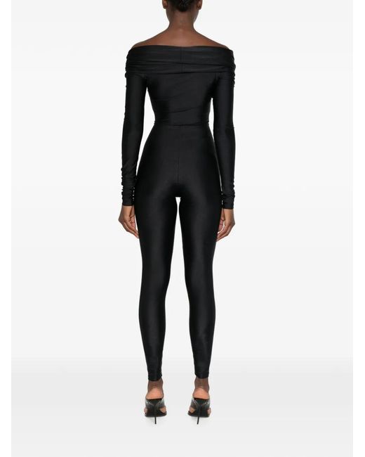 ANDAMANE Black Twist-Detail Cut-Out Jumpsuit