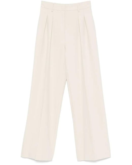 Patrizia Pepe White Light Tailored Pants