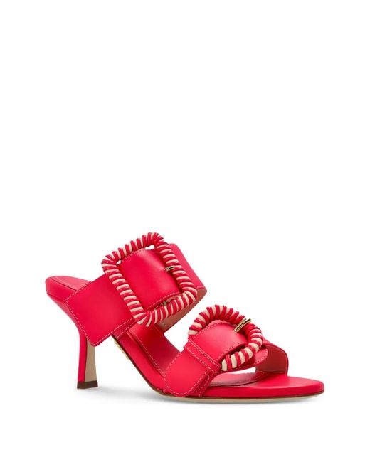 Rodo Red Sandales En Cuir À Bride À Boucle