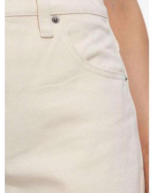 Self-Portrait Jeans Met Toelopende Pijpen in het White