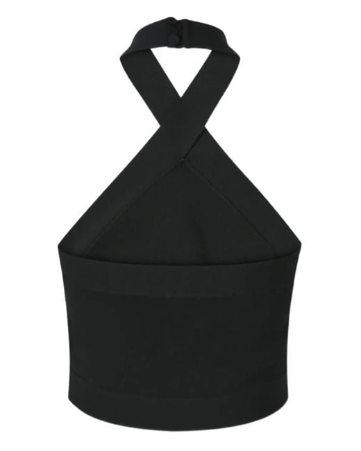 Cult Gaia Black Halterneck Top