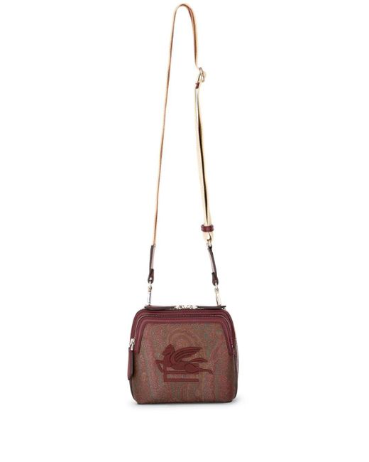 Etro Brown Essential Pegaso-embroidered Crossbody Bag for men