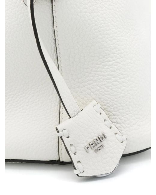Fendi White Große By The Way Tote Bag