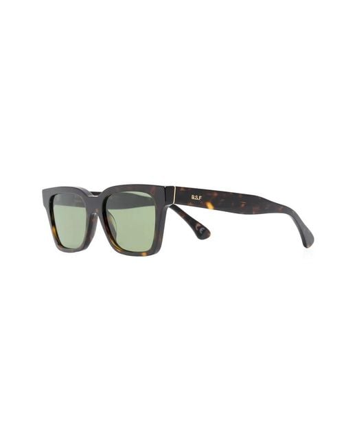 Retrosuperfuture Green Tortoiseshell-Effect Tinted Sunglasses