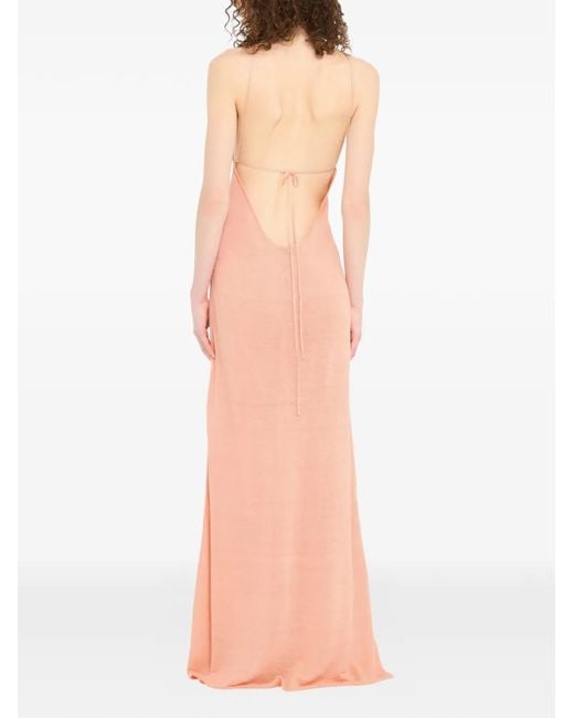 Alanui Multicolor Halterneck Maxi Dress