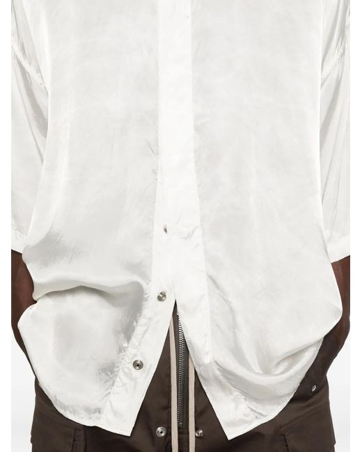 Rick Owens White Short-Sleeve Shirt for men