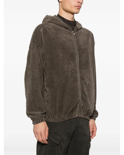 Transit Brown Corduroy Reversible Jacket for men