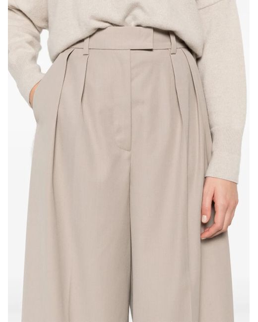 Anine Bing White Lou Trousers