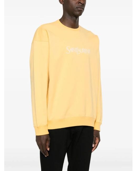 Saint Laurent Yellow Basic Sweater for men