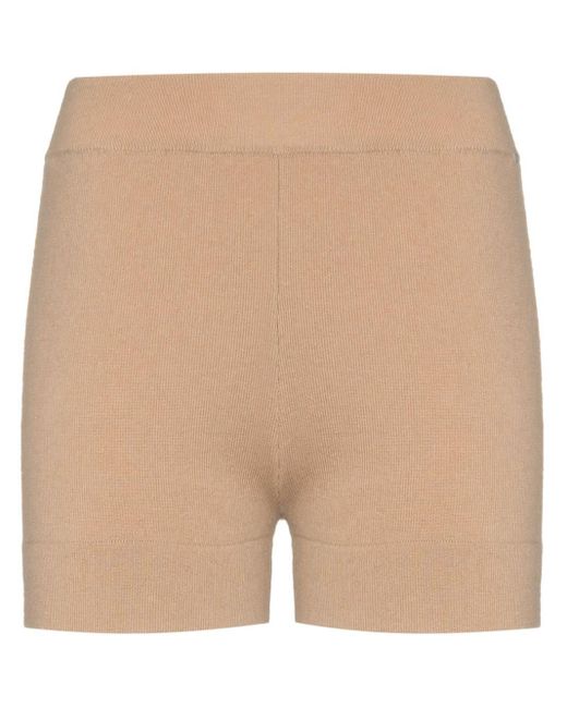Extreme Cashmere Natural Cashmere Knitted Shorts