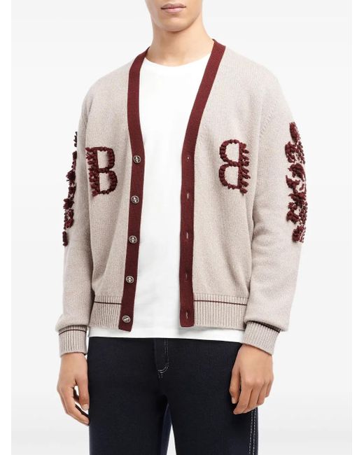 Barrie Natural 3D-Logo Cardigan for men