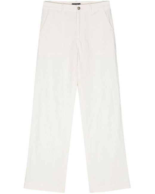 A.P.C. White Seaside Straight Trousers