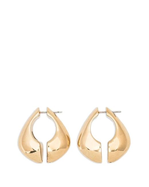 Soeur Metallic Maxi Moon Earrings