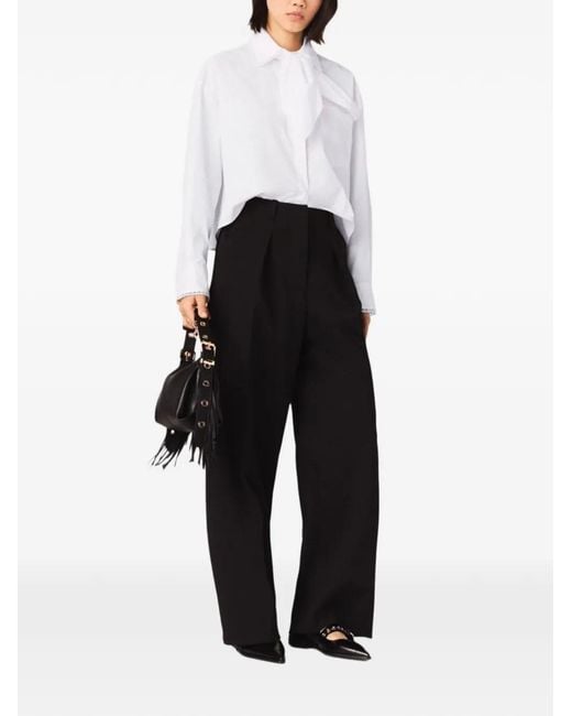 Maje Blue Balloon Suit Trousers