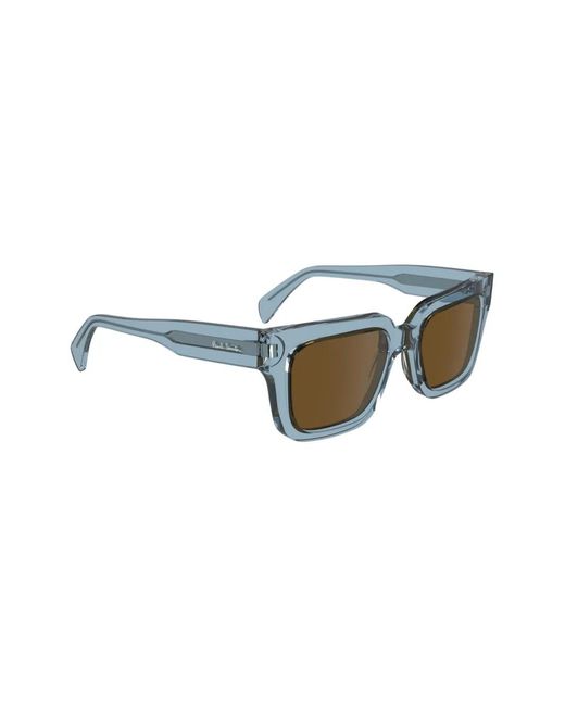 Paul Smith Blue Kenton Square-Frame Sunglasses