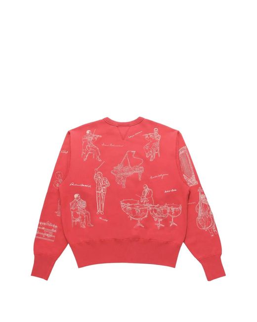 Samuel Zelig Red Orchestra Sweatshirt for men