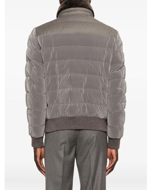 メンズ Moorer Fantoni キルティング ジャケット Gray